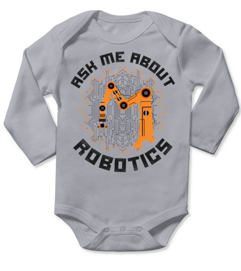 Robot Robotics Engineer Vintage Long Sleeve Baby One-Piece