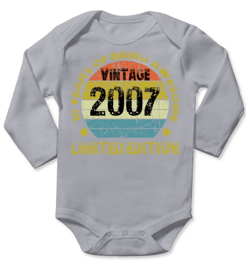 Vintage 2007 Limited Edition 16 Years Of Being Awe Long Sleeve Baby One-Piece