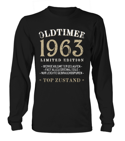 60th Birthday Vintage 1963 Long sleeved Unisex