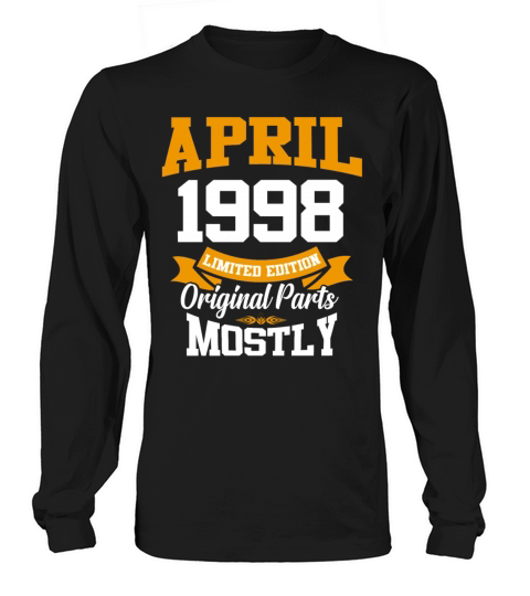 April 1998 Vintage Birthday Present Long sleeved Unisex