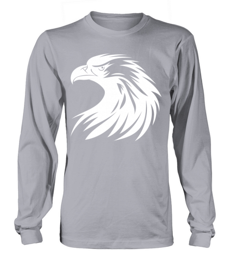 Beautiful Eagle Logo In Tattoo Style Long sleeved Unisex