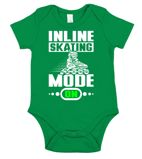Inline skating mode on Short Sleeve Baby One-Piece