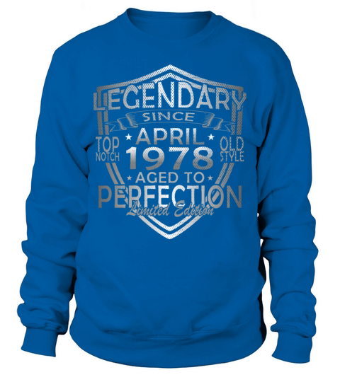45th birthday April vintage 1978 vintage Sweatshirt Unisex