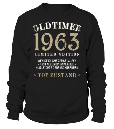 60th Birthday Vintage 1963 Sweatshirt Unisex