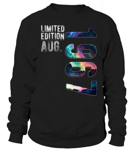 Limited Edition 1967 August Birthday Polar Lights Sweatshirt Unisex