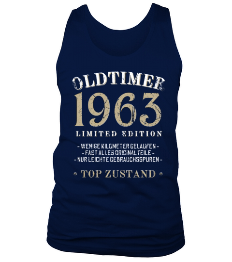 60th Birthday Vintage 1963 Tank Top Unisex