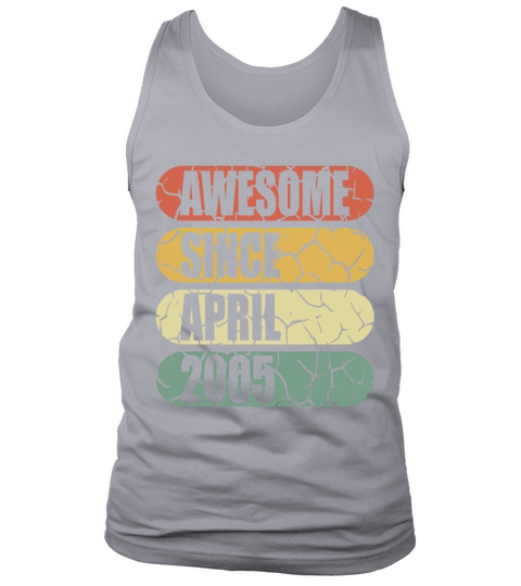 April 2005 vintage birthday retro Tank Top Unisex