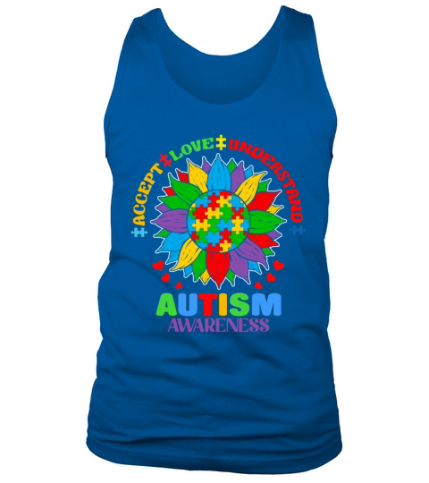 Autism Awareness Accept Love Understand Support Tank Top Unisex