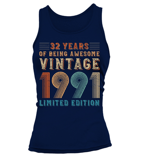 32 years of being awesome vintage 1991 limited edi Tank top Woman