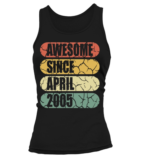 April 2005 vintage birthday retro Tank top Woman