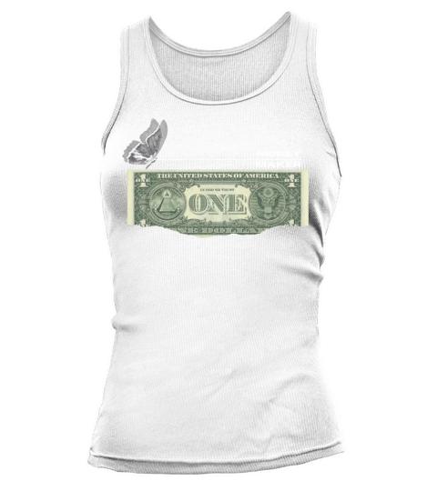 Black Vintage Money T Shirt Tank top Woman