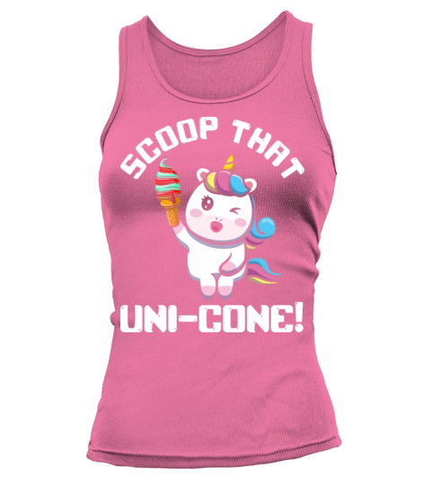 Rainbow Cute Unicorn Ice Cream Lover Mythical Tank top Woman