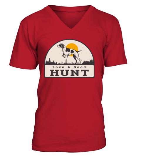 Hunting Dog Good Hunt Vintage Hunter V-Neck T-shirt