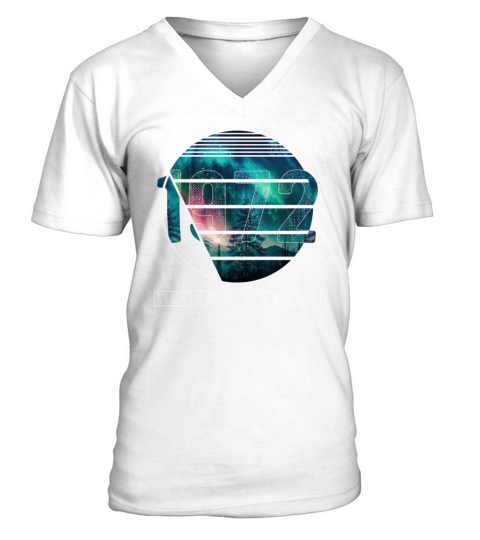 Limited Edition 1972 April Birthday Polar Lights V-Neck T-shirt