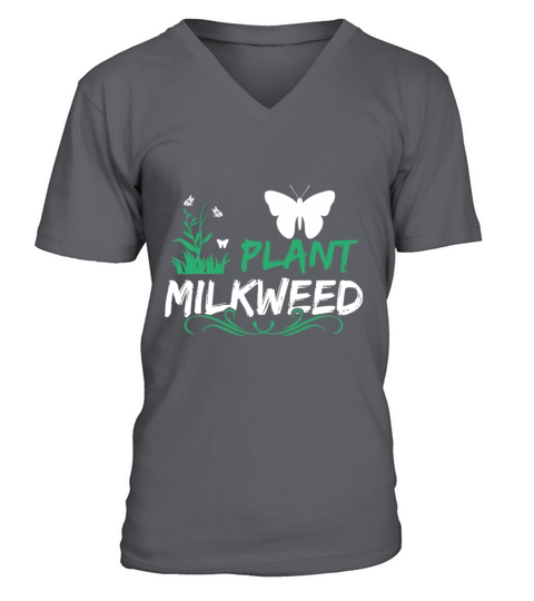Plant Milkweed Butterfly Lepidopterist V-Neck T-shirt