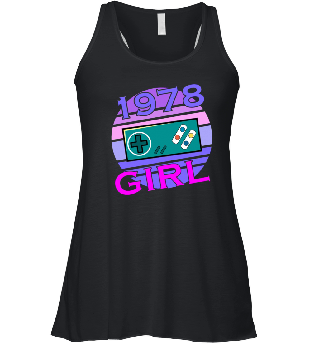 Level 45 Unlocked since 1978 Funny Gamer Girl Women's Flowy Tank Top