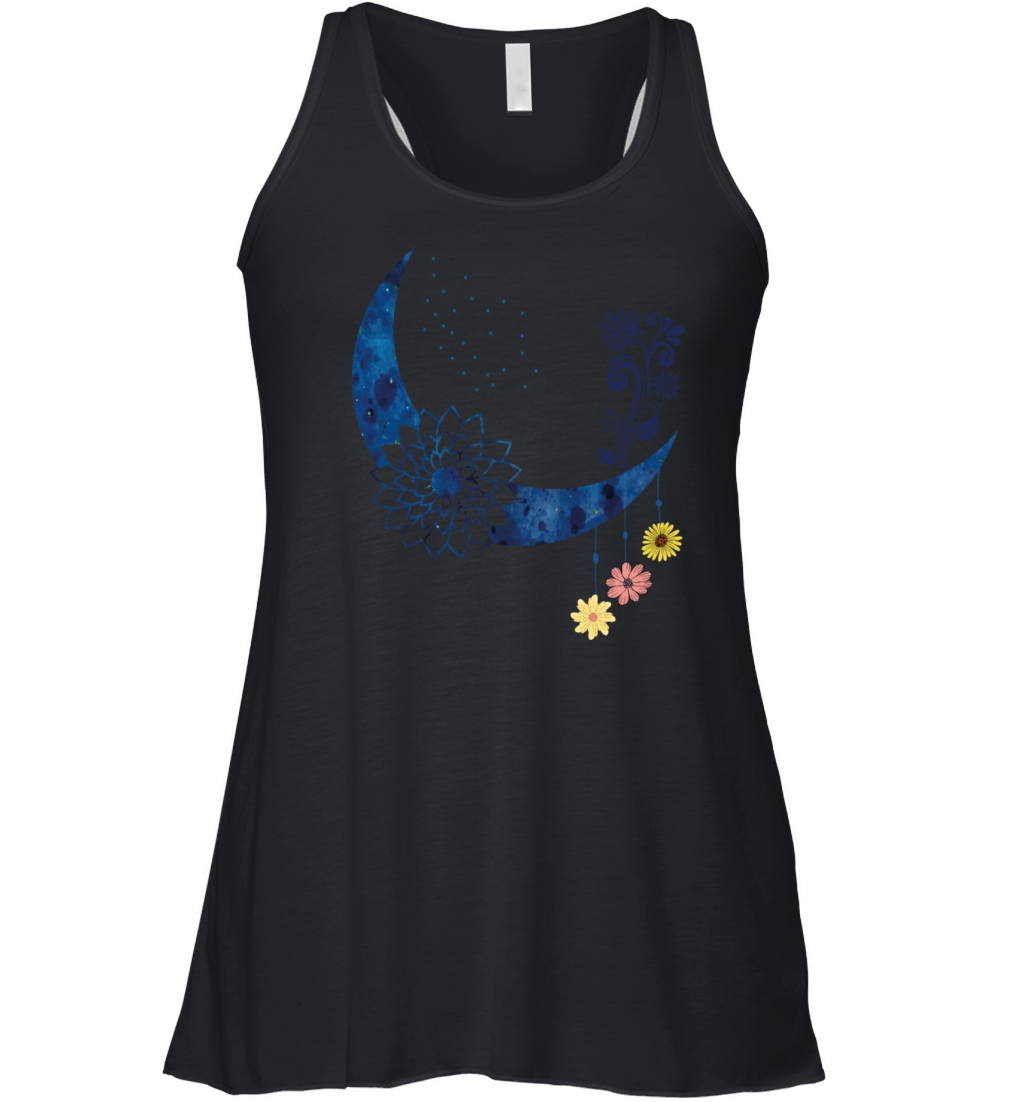 Wild Flower In The Moon Women's Flowy Tank Top