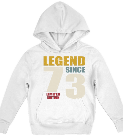 50th birthday vintage 1973 legend since 1973 Kids Hoodie