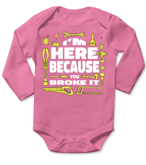 Funny Maintenance Worker Quote Long Sleeve Baby One-Piece