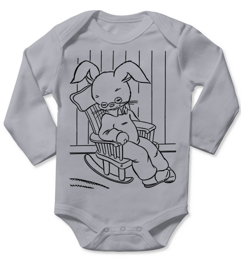 Vintage Easter Long Sleeve Baby One-Piece