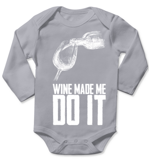 Wine drinking Red Wine Gift Long Sleeve Baby One-Piece