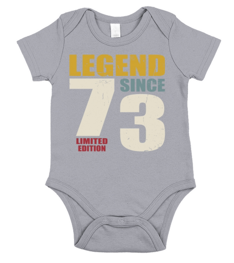 50th birthday vintage 1973 legend since 1973 Short Sleeve Baby One-Piece