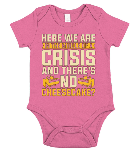 Cheesecake Here We Are In The Sweet Food Desserts Short Sleeve Baby One-Piece