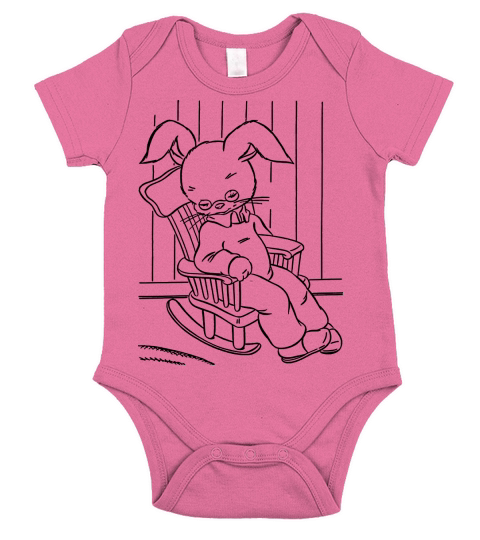 Vintage Easter Short Sleeve Baby One-Piece