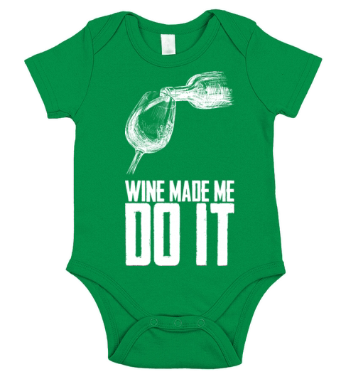 Wine drinking Red Wine Gift Short Sleeve Baby One-Piece