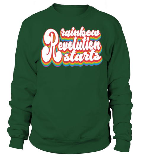 Rainbow Revolution Starts - Pride Month LGBTQ Sweatshirt Unisex