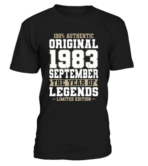 40th birthday september 1983 original 1983 T-Shirt Unisex