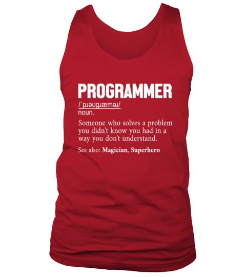 Programmer Definition Engineer Full Stack Tank Top Unisex