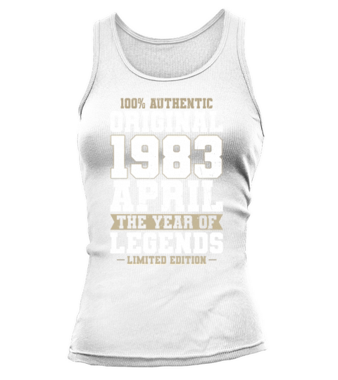 40th birthday april 1983 original 1983 Tank top Woman