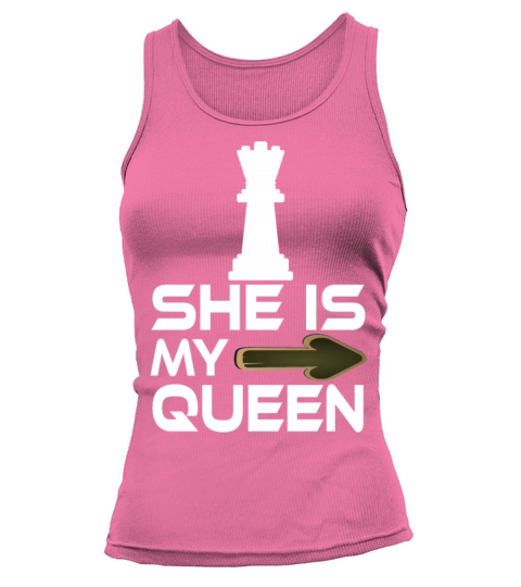 she is my queen text chess lover Tank top Woman