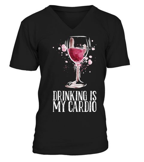 Wine Alcohol V-Neck T-shirt
