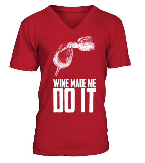 Wine drinking Red Wine Gift V-Neck T-shirt