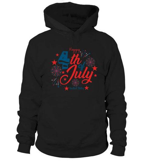 Happy 4th of July United States Hoodie Unisex