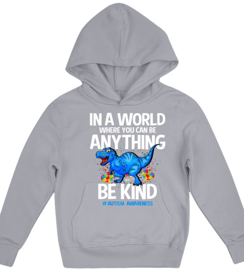 In A World Where You Can Be Anything Be Kind Kids Hoodie