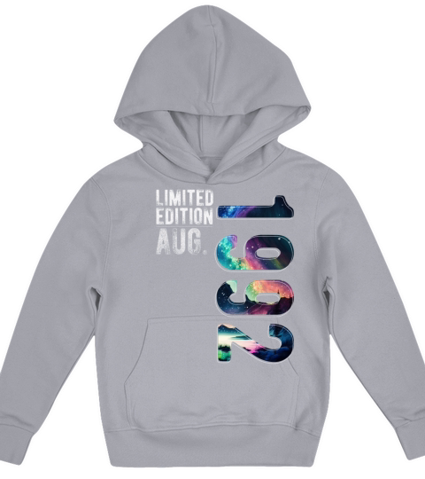 Limited Edition 1992 August Birthday Polar Lights Kids Hoodie