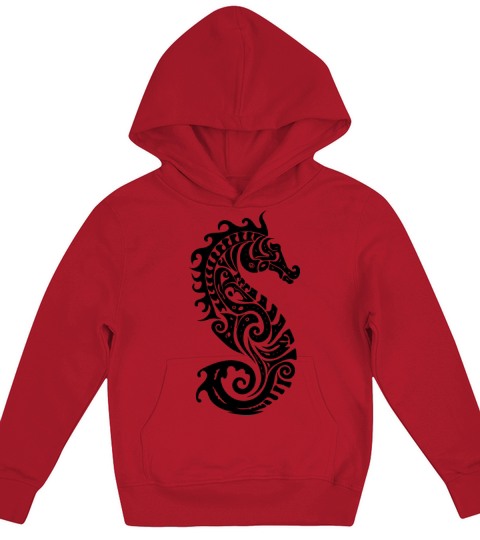 Little Cute Vintage Seahorse Kids Hoodie