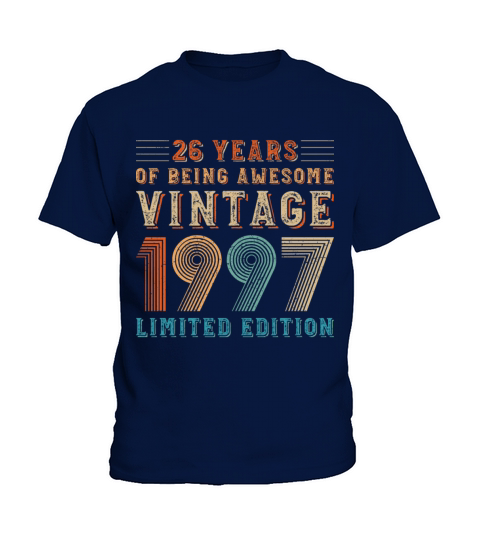 26 years of being awesome vintage 1997 limited edi Kids T-Shirt