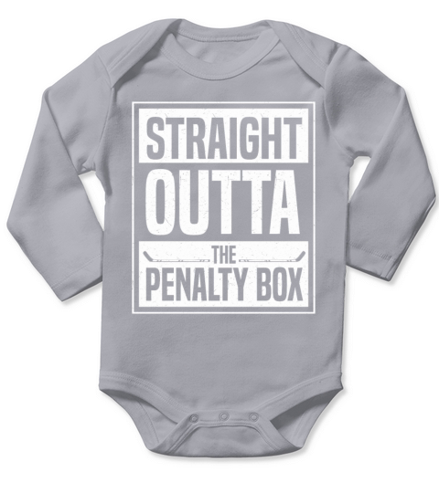 Men Funny Ice Hockey Quote Long Sleeve Baby One-Piece