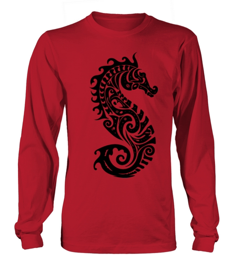 Little Cute Vintage Seahorse Long sleeved Unisex