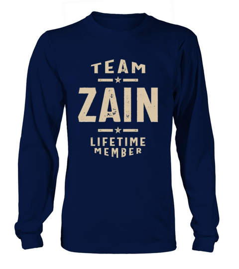 Team Zain Lifetime Member - Name Zain Long sleeved Unisex