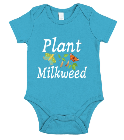 Plant Milkweed Butterfly Lepidopterist Short Sleeve Baby One-Piece