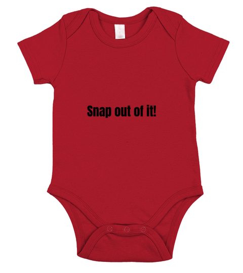 Snap out of it Short Sleeve Baby One-Piece