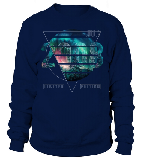 Limited Edition 2008 July Birthday Polar Lights Sweatshirt Unisex