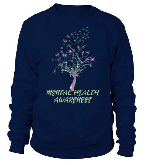 Mental Health Awareness Month In May Green Sweatshirt Unisex