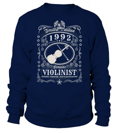 Vintage 1992 Violinist Birthday Gift Violin Player Sweatshirt Unisex