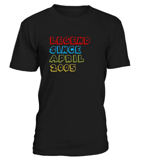 18 Year Old Legend Since April 2005 18th Birthday T-Shirt Unisex